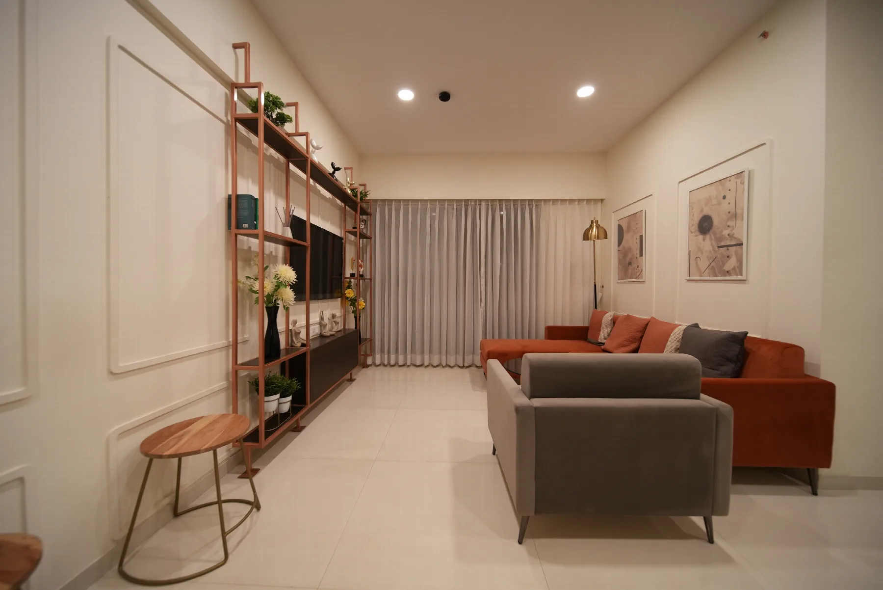 2 BHK Living Room at Park Titan